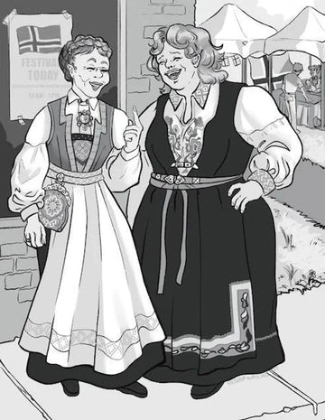 Folkwear Norwegian Bunad #147 Sewing Pattern